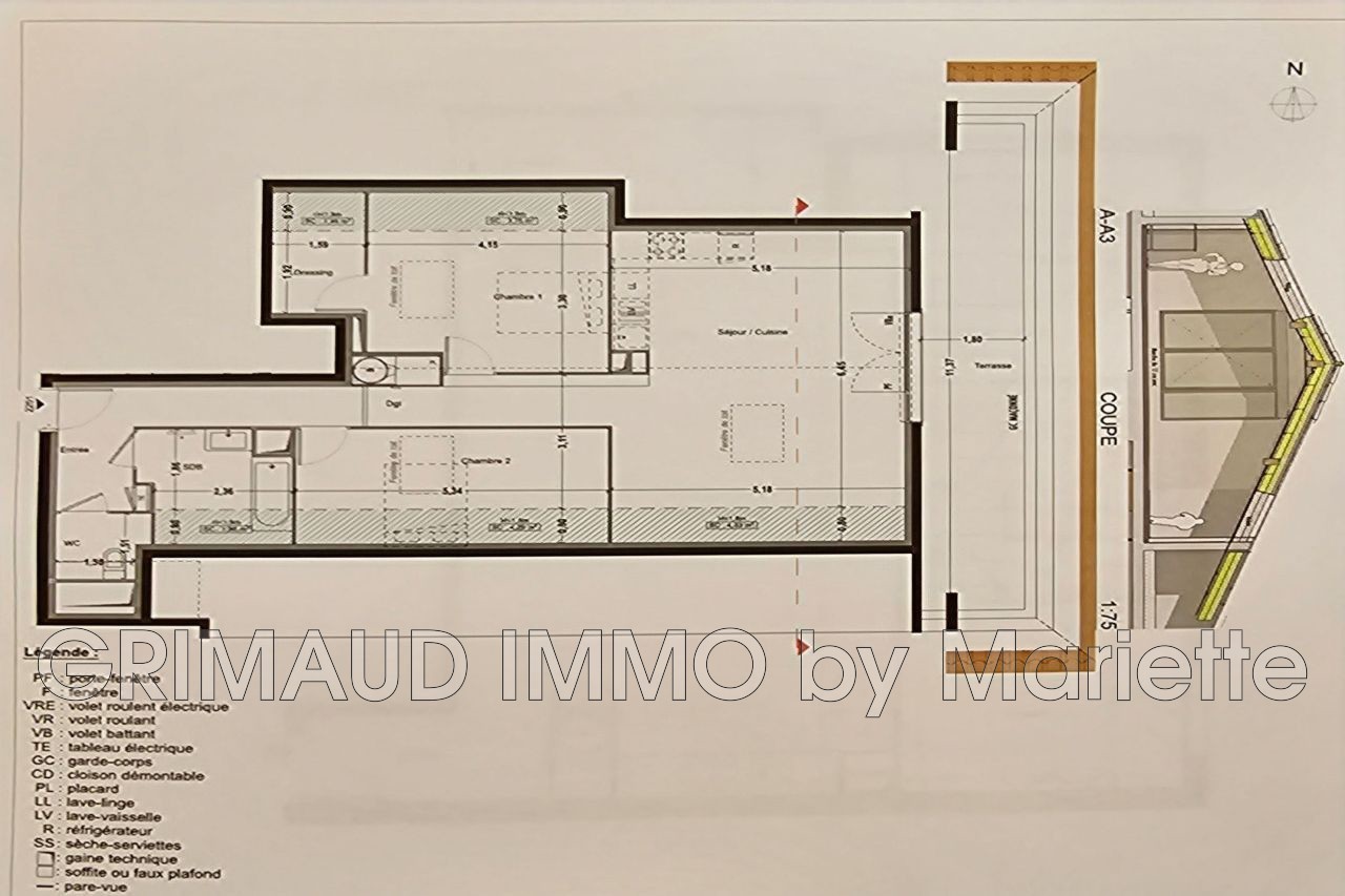 Vente Appartement à Cogolin 3 pièces