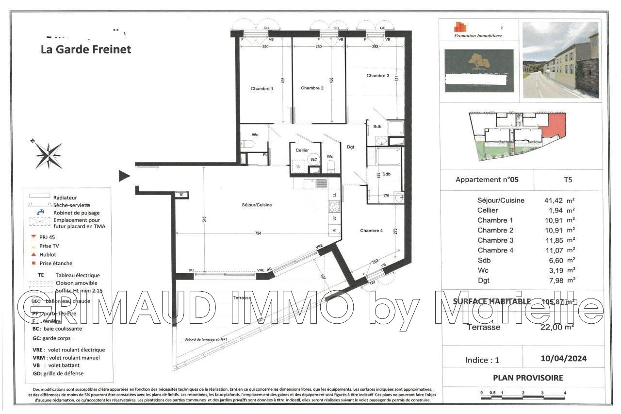 Vente Appartement à la Garde-Freinet 5 pièces