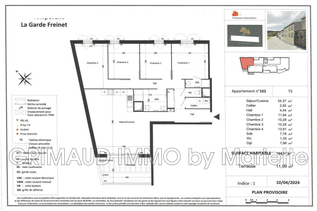 Vente Appartement à la Garde-Freinet 5 pièces