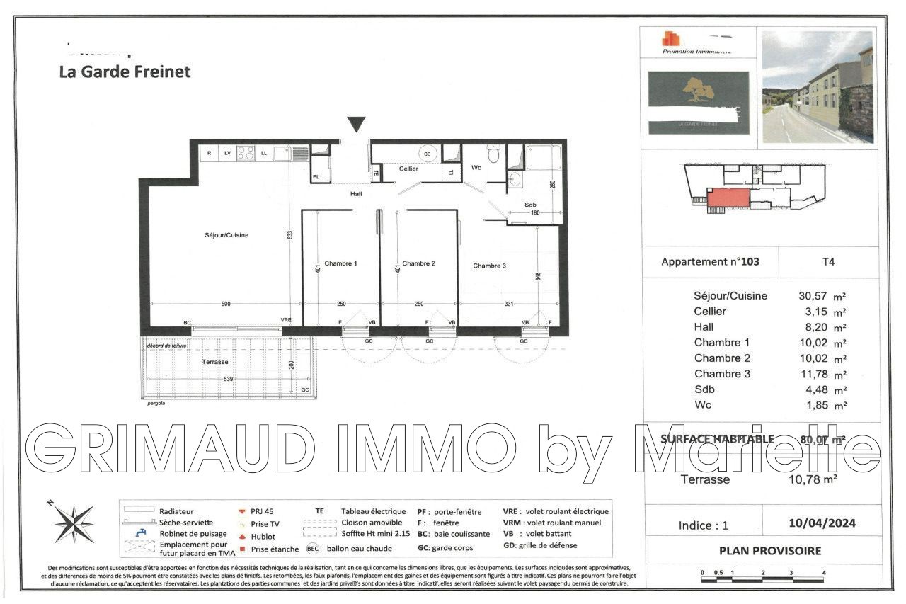 Vente Appartement à la Garde-Freinet 4 pièces