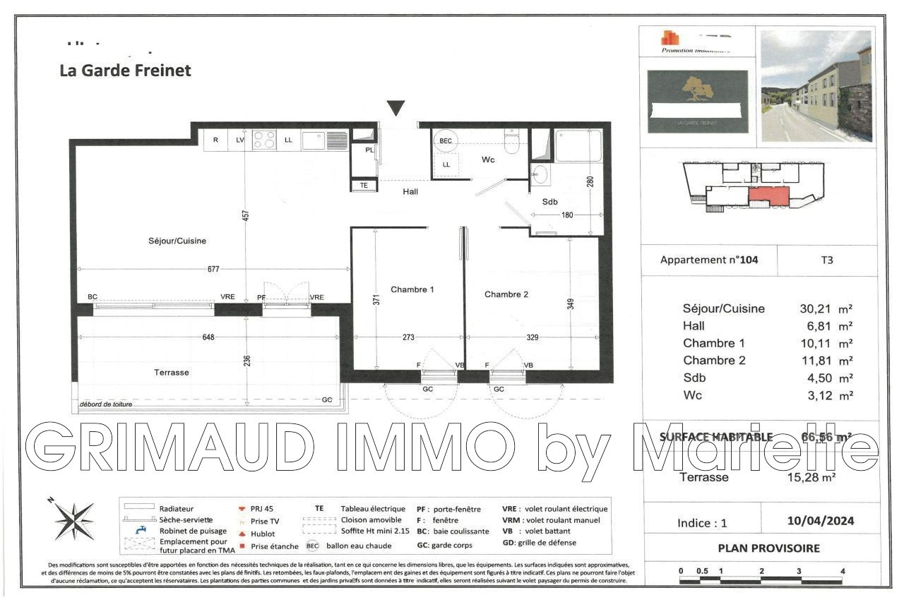 Vente Appartement à la Garde-Freinet 3 pièces