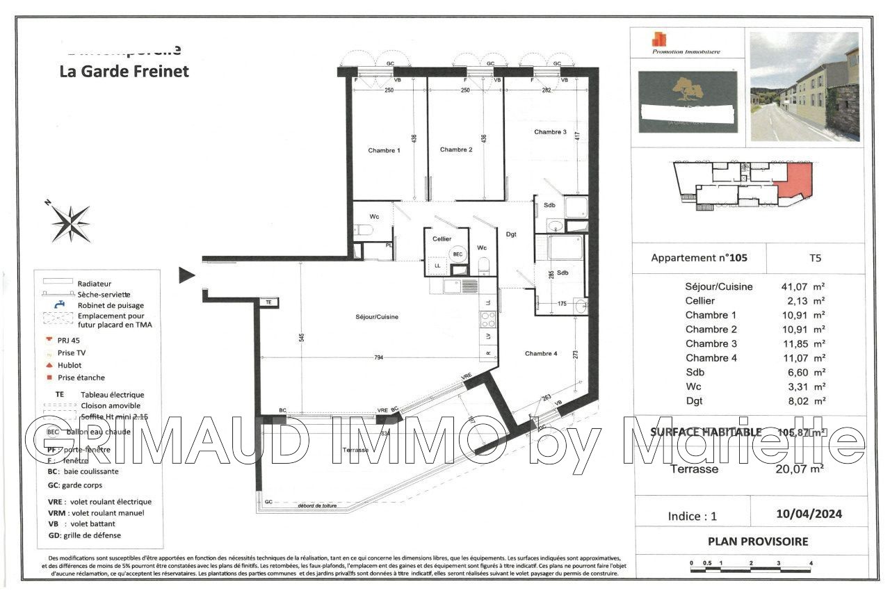 Vente Appartement à la Garde-Freinet 5 pièces