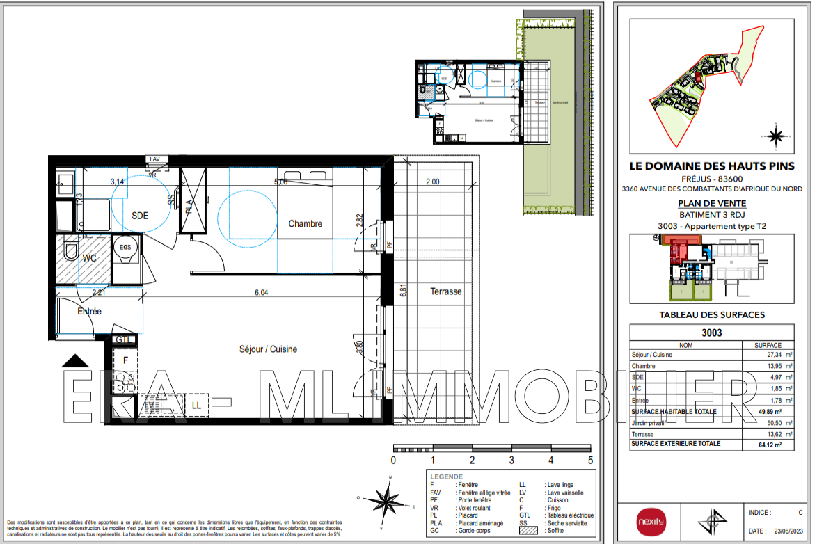 Vente Appartement à Fréjus 2 pièces