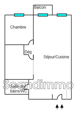 Vente Appartement à Nice 2 pièces