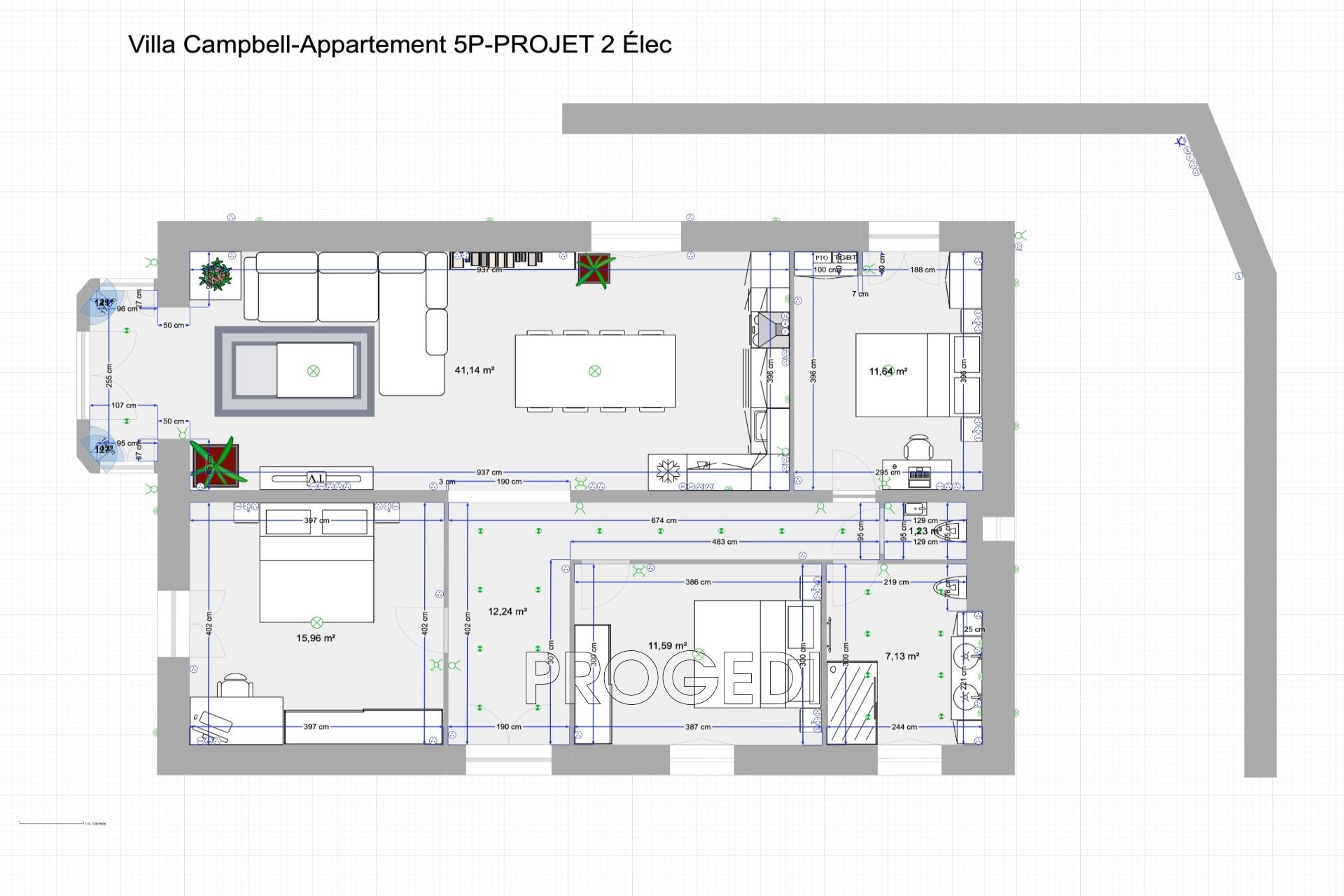 Vente Appartement à Beausoleil 5 pièces