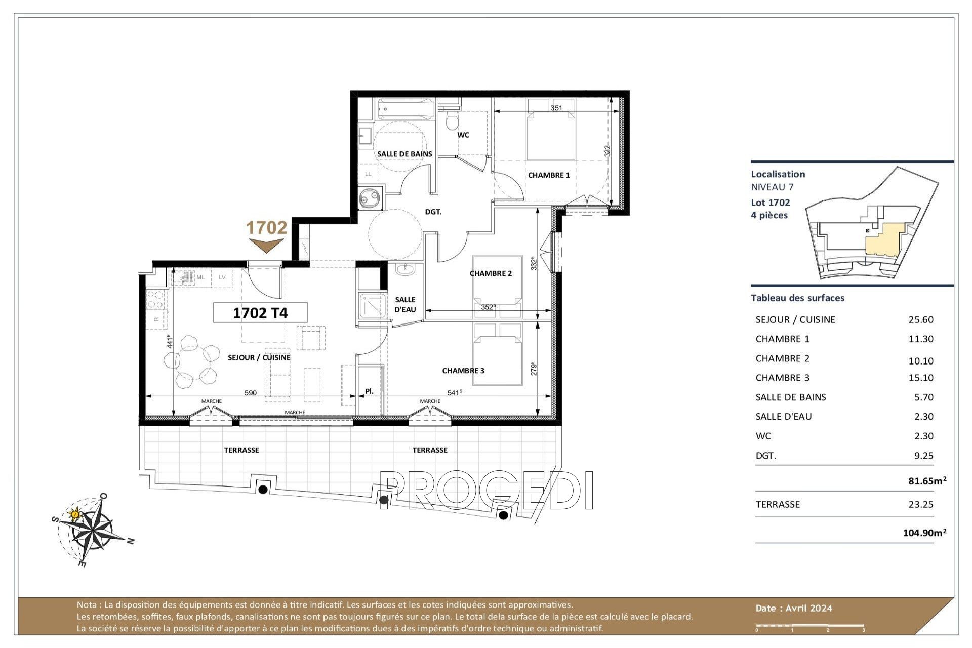 Vente Appartement à Beausoleil 4 pièces