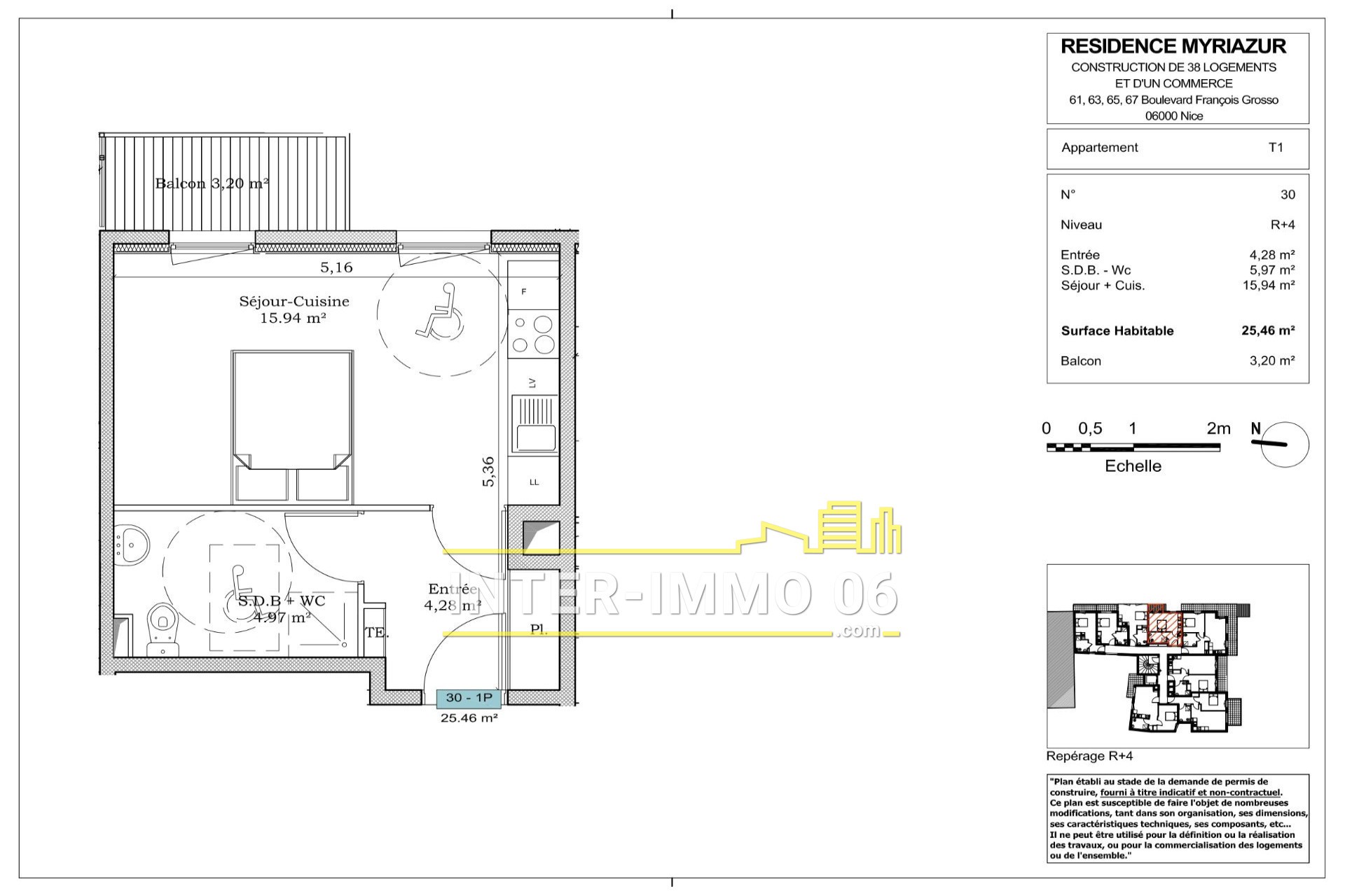 Location Appartement à Nice 1 pièce