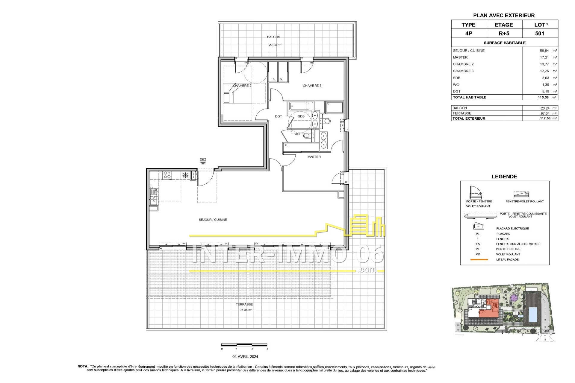 Vente Appartement à Villeneuve-Loubet 4 pièces