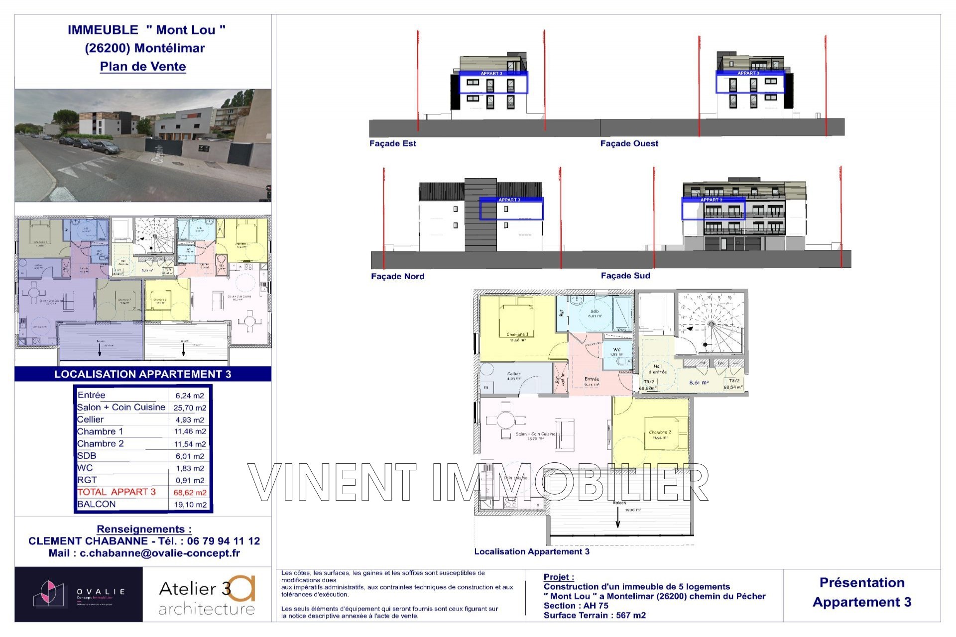 Vente Appartement à Montélimar 3 pièces