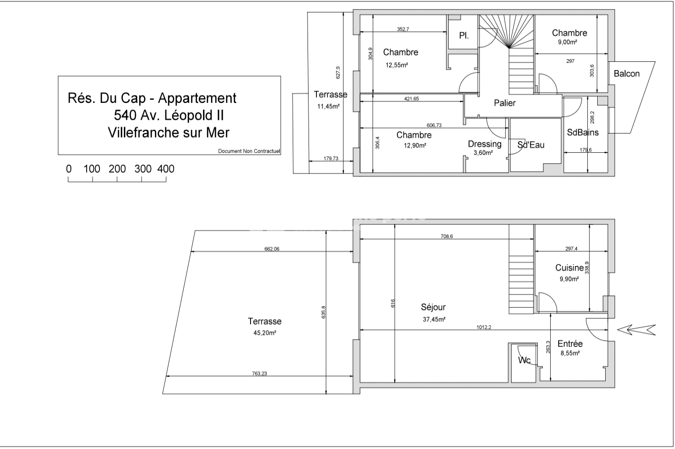 Vente Appartement à Villefranche-sur-Mer 4 pièces