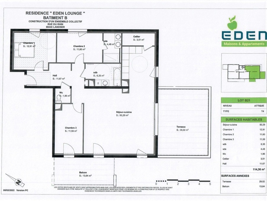 Vente Appartement à Landser 4 pièces