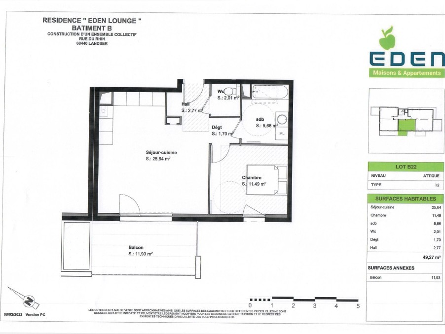 Vente Appartement à Landser 2 pièces