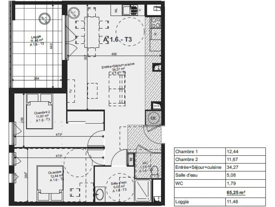 Vente Appartement à Saint-Orens-de-Gameville 3 pièces