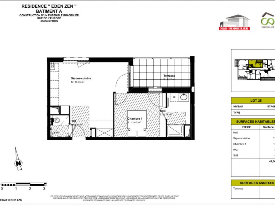 Vente Appartement à Kembs 2 pièces