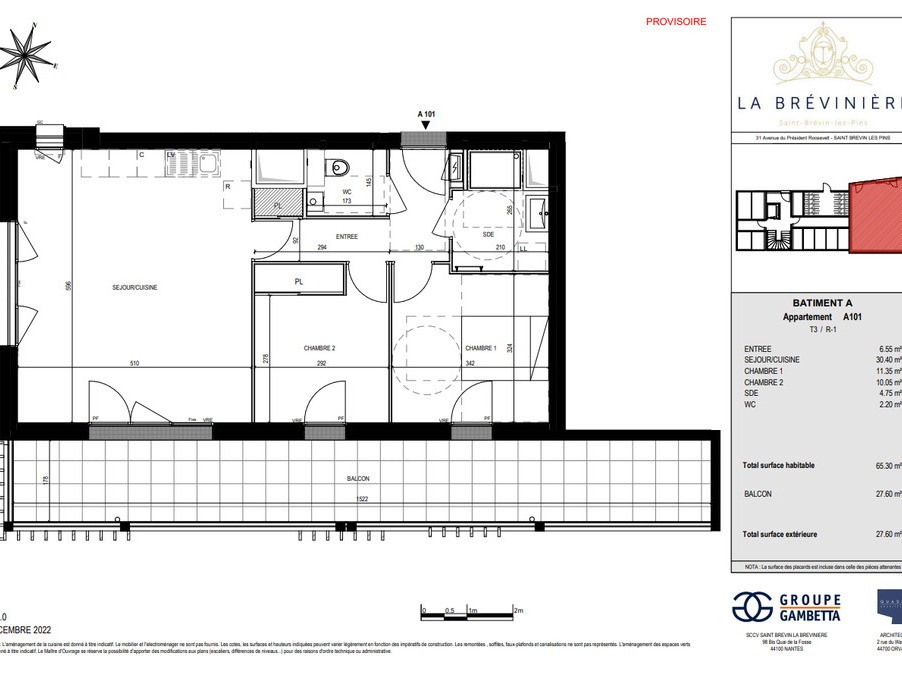 Vente Appartement à Saint-Brevin-les-Pins 3 pièces