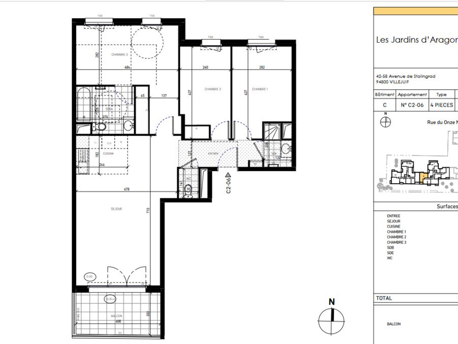 Vente Appartement à Villejuif 4 pièces