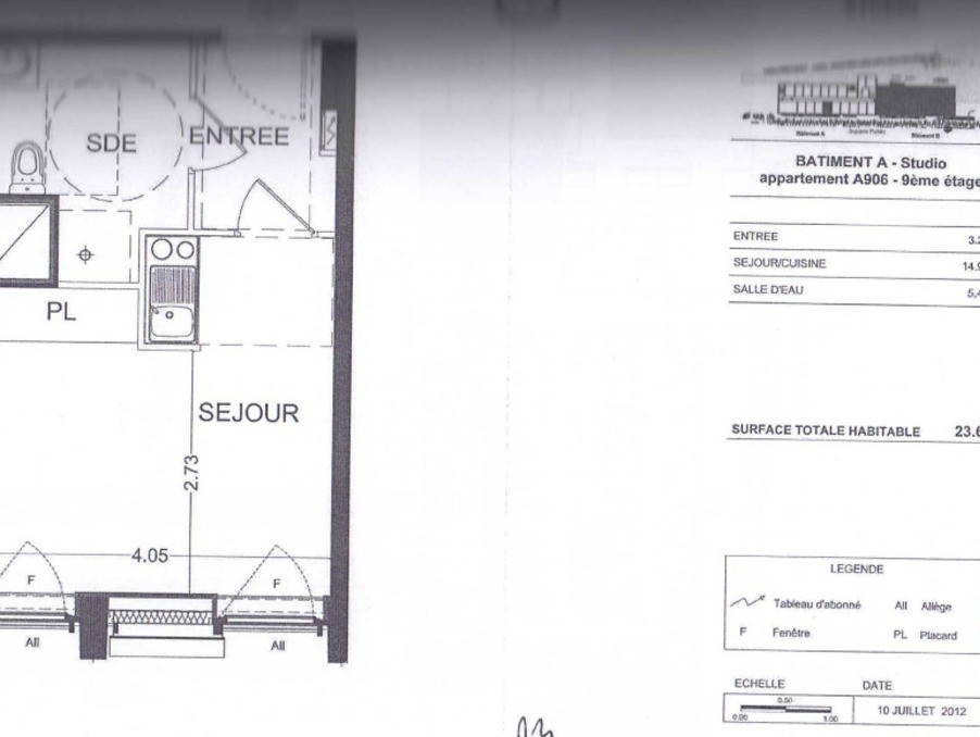 Vente Appartement à Paris Gobelins 13e arrondissement 1 pièce