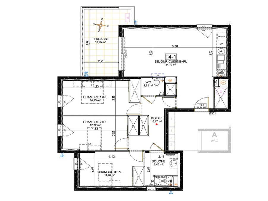 Vente Appartement à Ajaccio 4 pièces