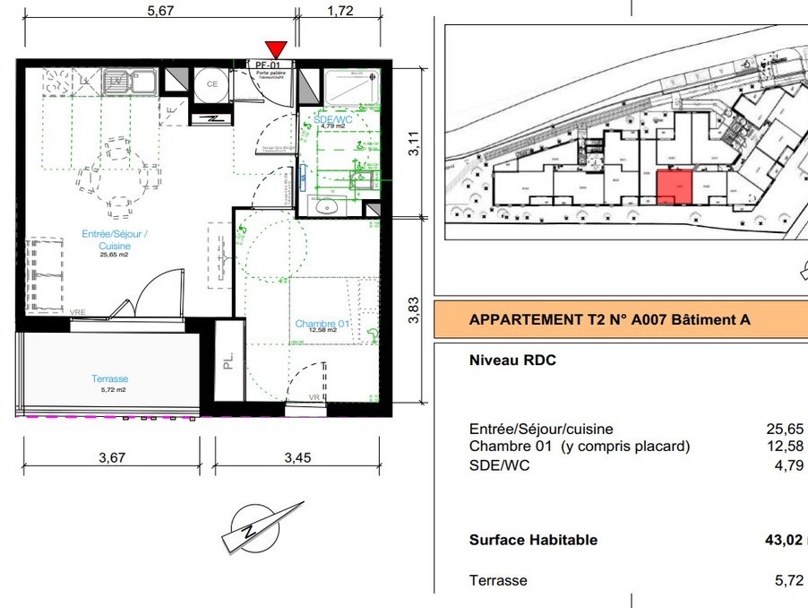 Vente Appartement à Balaruc-les-Bains 2 pièces