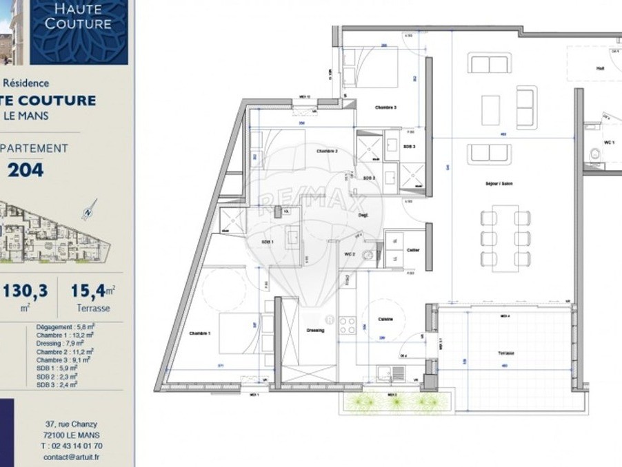 Vente Appartement à le Mans 4 pièces