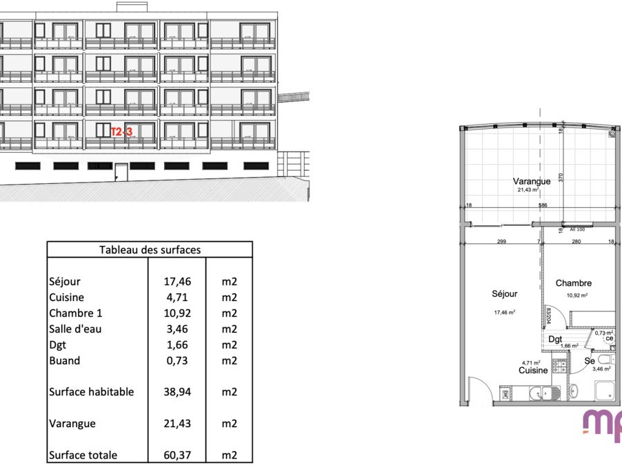 Vente Appartement à le Lamentin 2 pièces