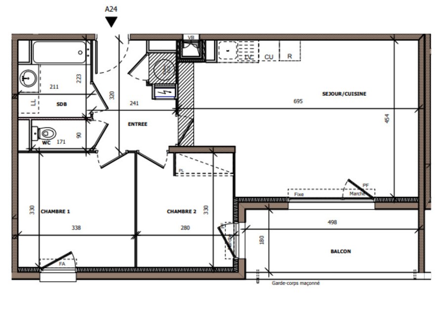 Vente Appartement à Béziers 3 pièces