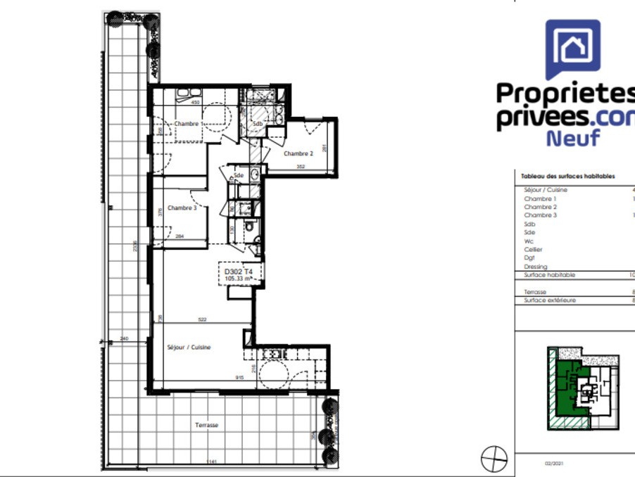 Vente Appartement à Saint-Cyr-au-Mont-d'Or 4 pièces