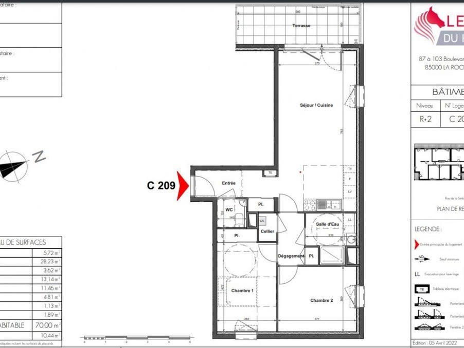 Vente Appartement à la Roche-sur-Yon 3 pièces