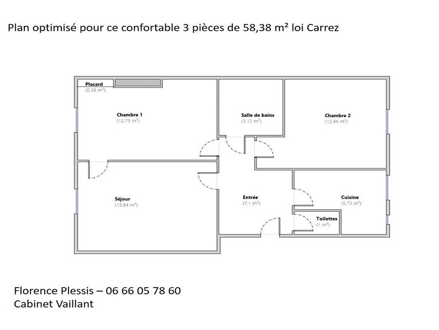 Vente Appartement à Paris Observatoire 14e arrondissement 3 pièces