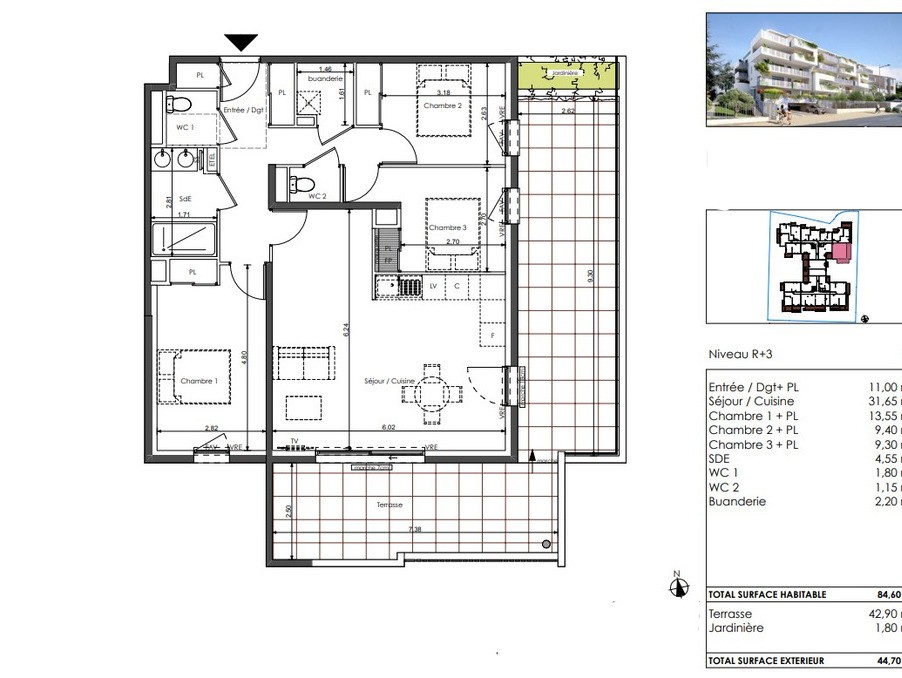 Vente Appartement à Sète 4 pièces