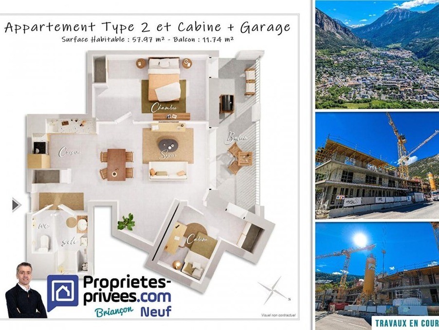 Vente Appartement à Briançon 3 pièces