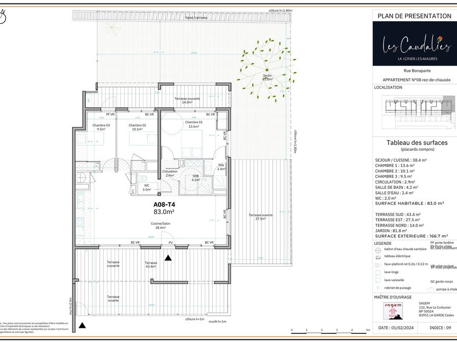 Vente Appartement à la Londe-les-Maures 4 pièces