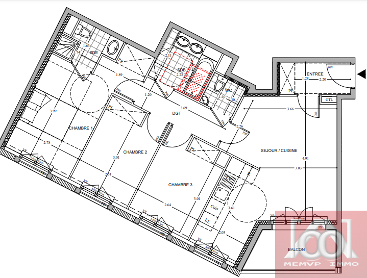 Vente Appartement à le Plessis-Robinson 4 pièces