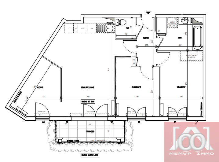 Vente Appartement à le Blanc-Mesnil 3 pièces