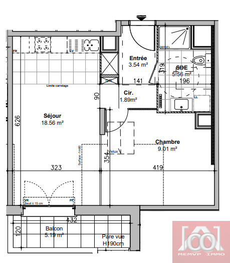 Vente Appartement à l'Haÿ-les-Roses 2 pièces