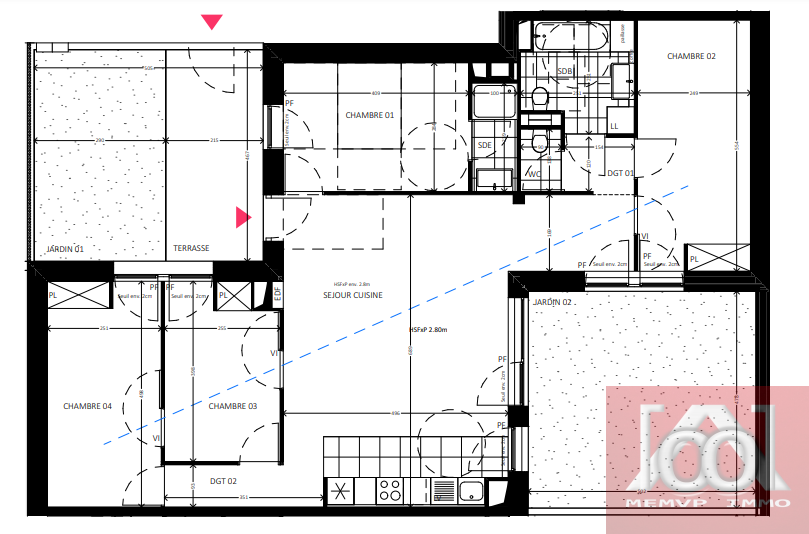 Vente Appartement à Bussy-Saint-Georges 5 pièces