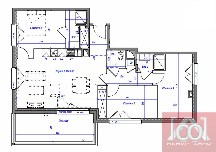 Vente Appartement à Toulouse 4 pièces