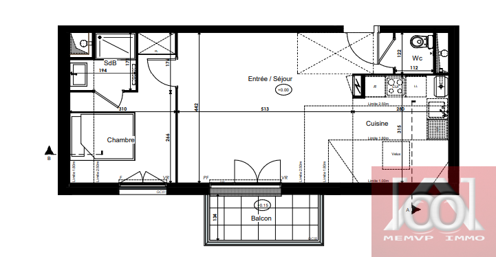 Vente Appartement à Savigny-le-Temple 2 pièces