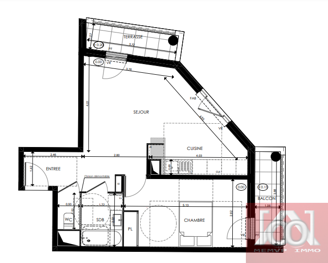 Vente Appartement à le Blanc-Mesnil 2 pièces