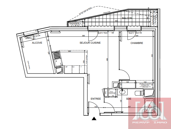 Vente Appartement à Noisy-le-Grand 2 pièces