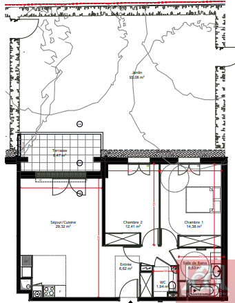 Vente Appartement à le Chesnay 3 pièces