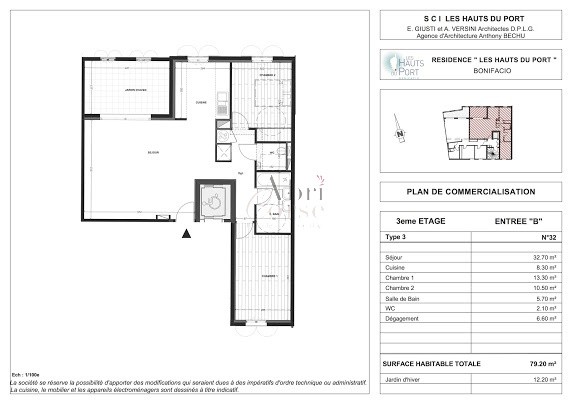 Vente Appartement à Bonifacio 3 pièces