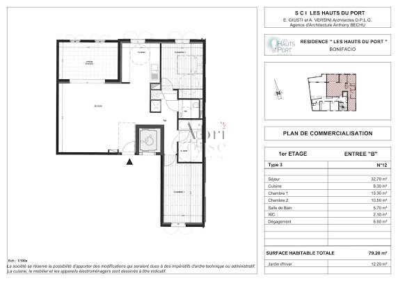 Vente Appartement à Bonifacio 3 pièces