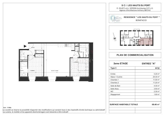 Vente Appartement à Bonifacio 3 pièces