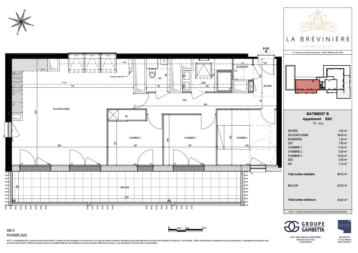 Vente Appartement à Saint-Brevin-les-Pins 4 pièces