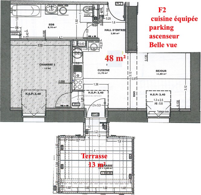 Location Appartement à le Puy-en-Velay 2 pièces