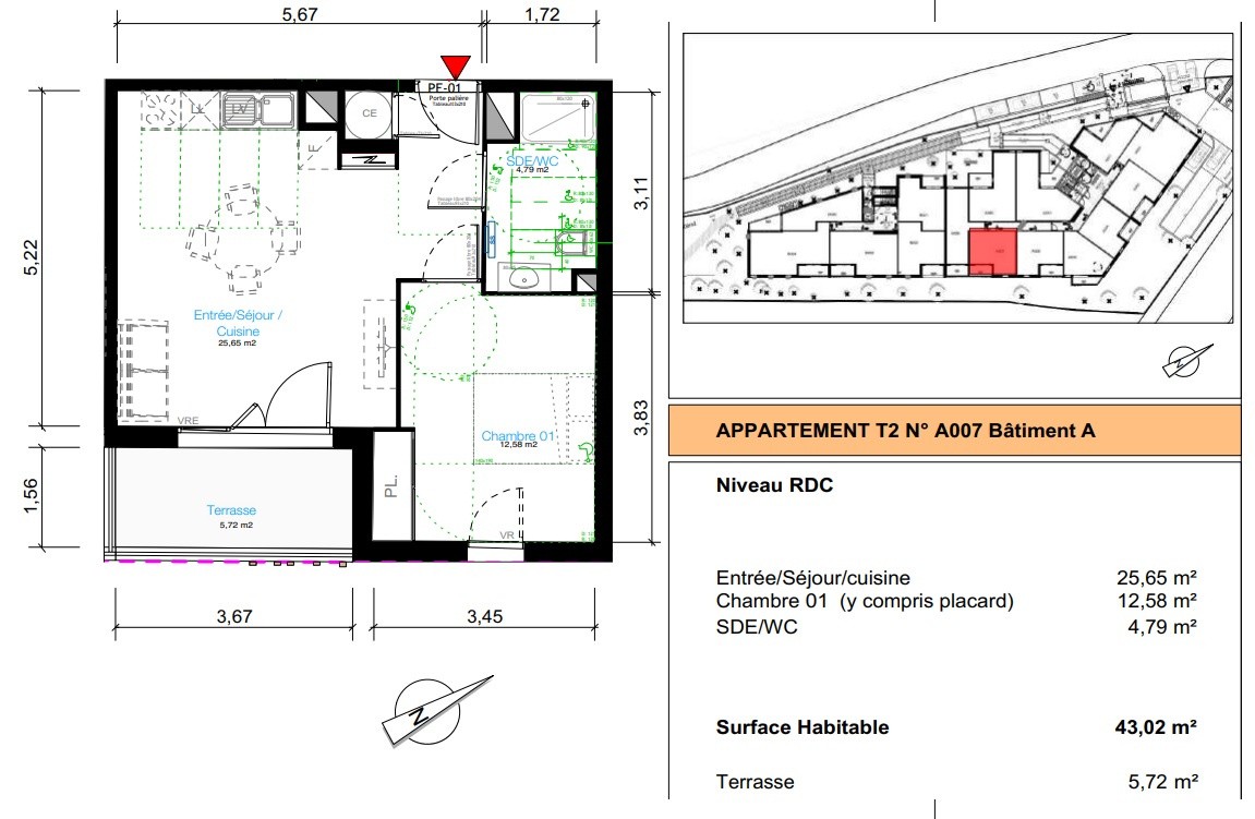 Vente Appartement à Balaruc-les-Bains 2 pièces