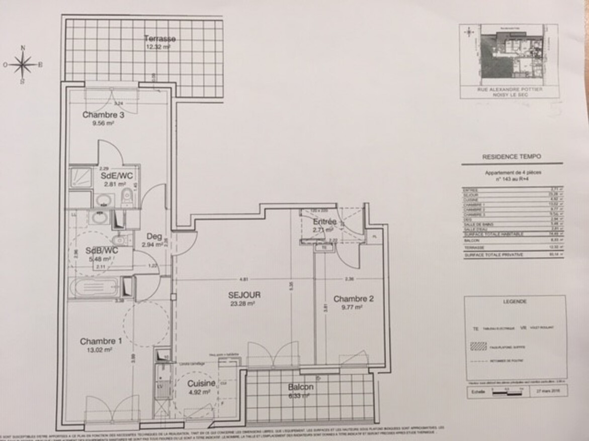 Vente Appartement à Noisy-le-Sec 4 pièces