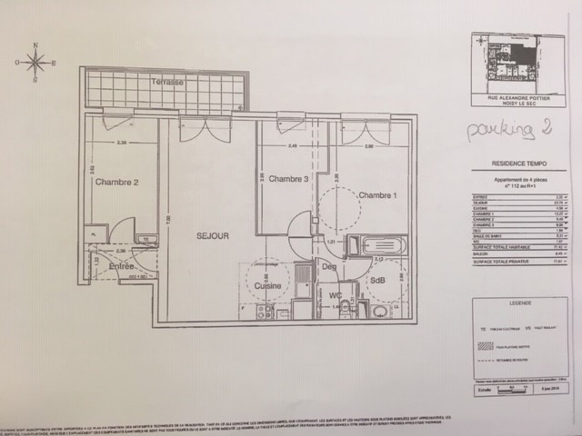 Vente Appartement à Noisy-le-Sec 4 pièces