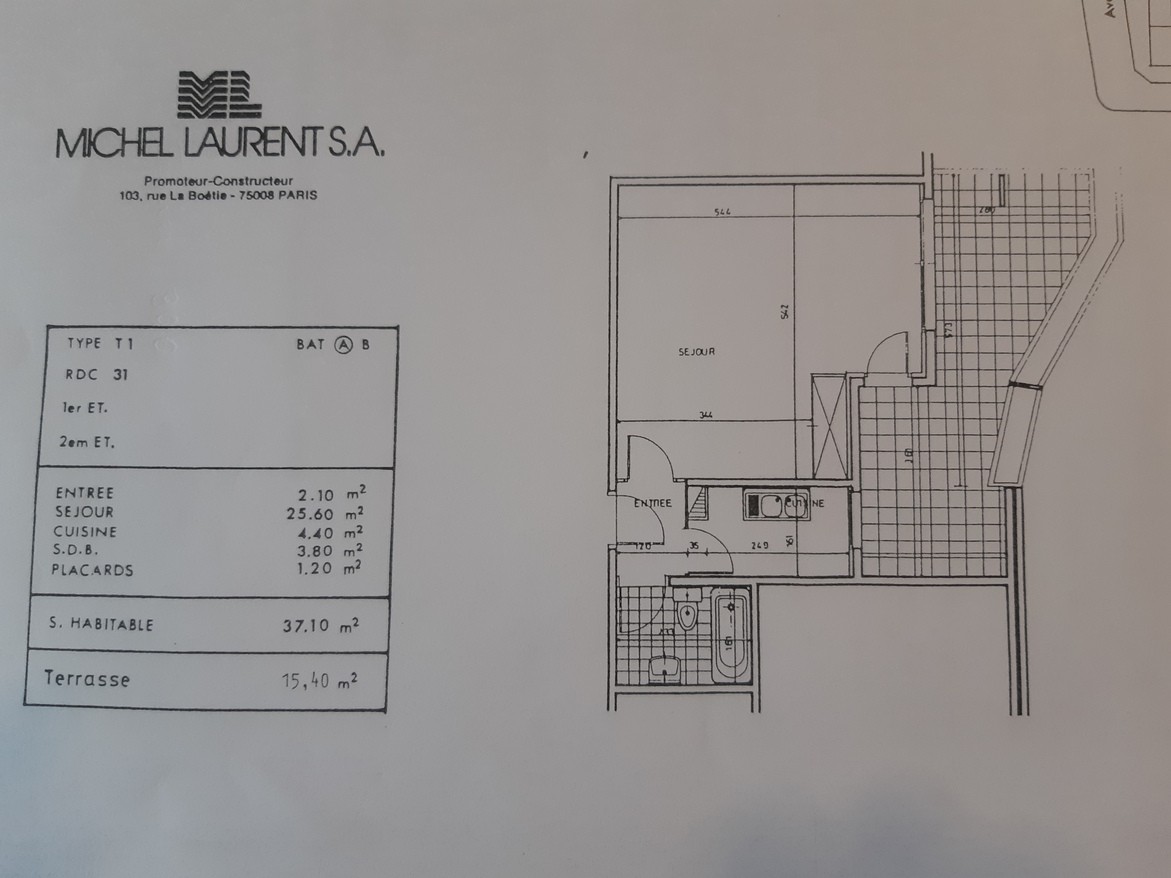 Vente Appartement à Bordeaux 1 pièce